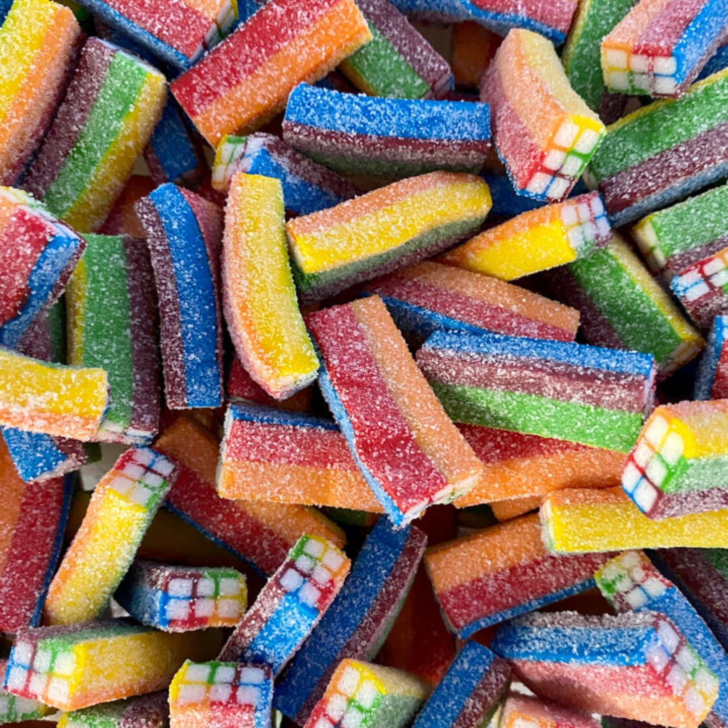 Sour Rainbow Bricks