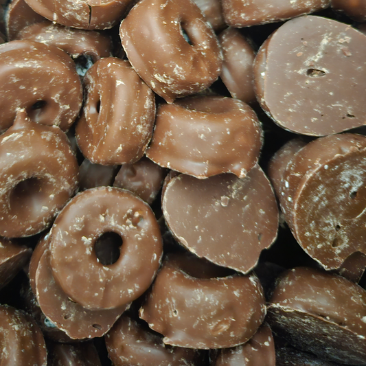 Chocolate Coated Aniseed Rings