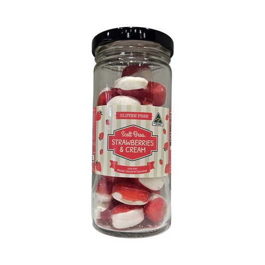 Strawberries & Cream Rock Candy