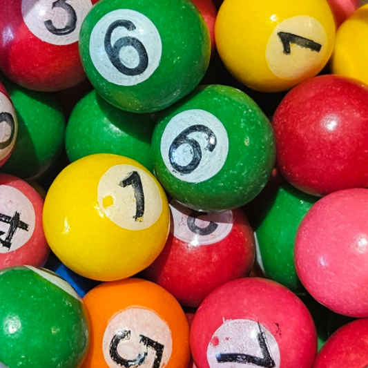 Pool Ball Gum Balls 8pk