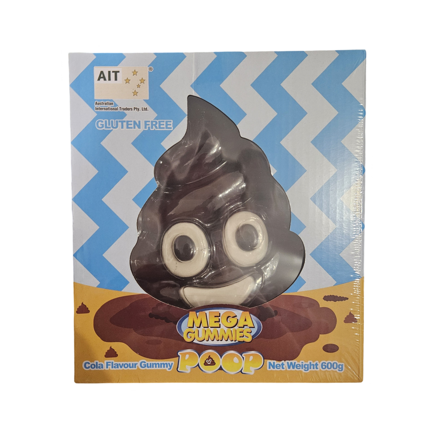 Mega Gummies 600g Poop Emoji