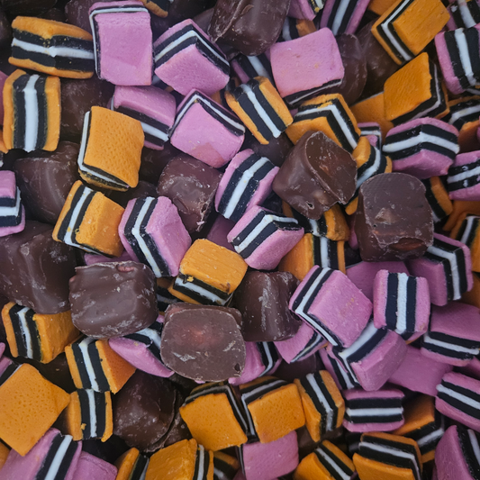 Licorice Allsorts Mix (Plain & Choc Coated)