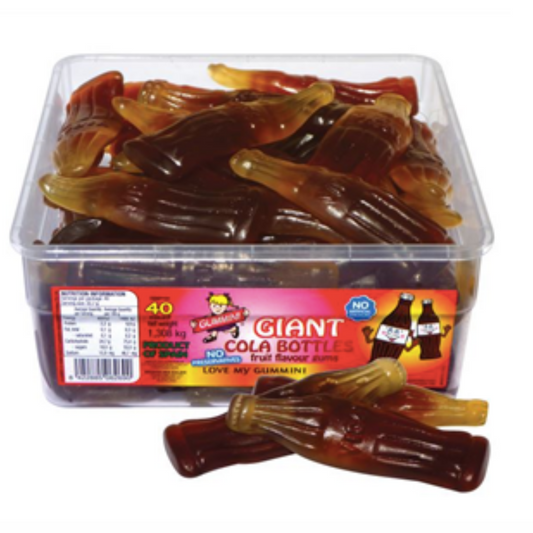 Giant Gummy Cola Bottles 4pieces  (GF)