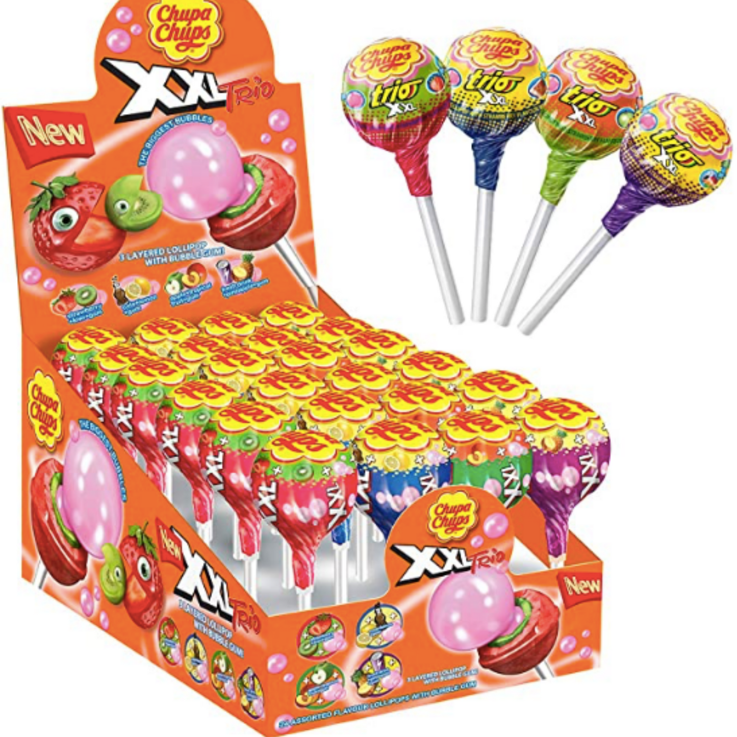 XXL trio bubblegum Lollipop Chuppa Chup